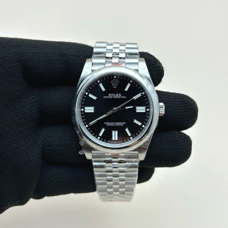 GM공장 롤렉스 오이스터퍼페츄얼 41 스틸 블랙다이얼 바인덱스 쥬빌레브레이슬릿 VR3230 GMF Rolex Oyster Perpetual 41 Black Dial Jubilee Braelet