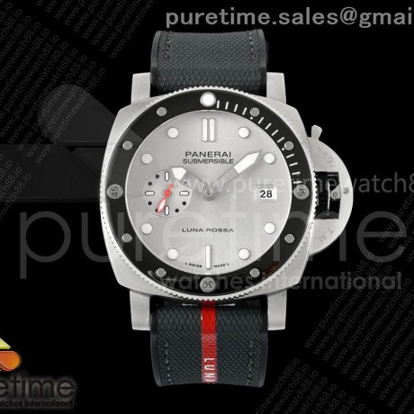 VS공장 파네라이 PAM1681 루나 로사 서머시블 그레이페브릭스트랩 PAM1681 Luna Rossa Submersible VSF 1:1 Best Edition on Gray Fabric Strap P900