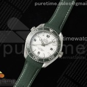 VS공장 오메가 씨마스터 플래닛오션 600M 그린베젤 그린러버스트랩 Planet Ocean 43.5mm SS VSF 1:1 Best Edition Green Bezel White Dial on Green Rubber Strap A8900 Super Clone