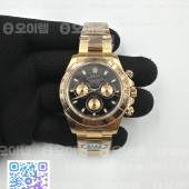 Clean공장 롤렉스 데이토나 블랙다이얼 골드써클 로즈골드금통 클린공장