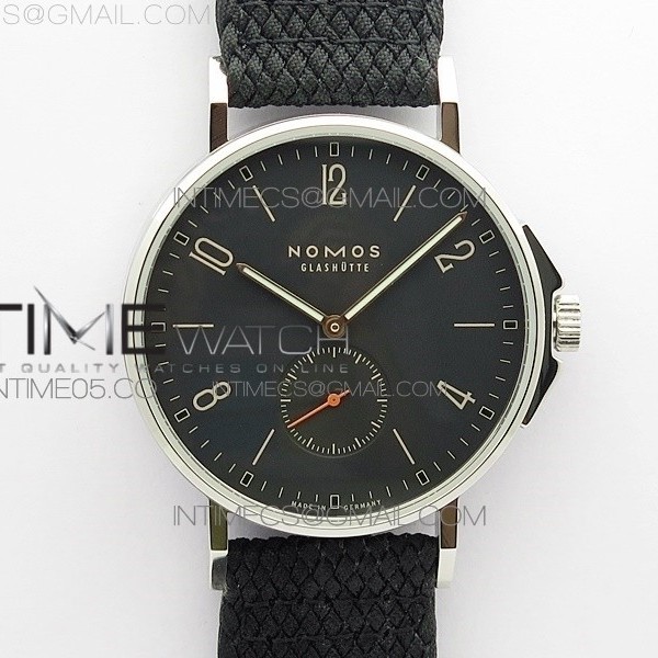 MK공장 노모스 아호이아틀란틱 블랙다이얼 나일론스트랩 Ahoi Atlantik 555 SS MKS 1:1 Best Edition Black Dial On Nylon Strap Seagull movement