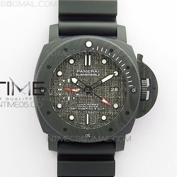 VS공장 파네라이 PAM1039 섭머저블 카보테크 그레이다이얼 러버스트랩 PAM1039 Carbotech VSF Best Edition Dark Grey Sail Dial on Rubber Strap P.9010 Clone