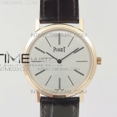 BBR공장 피아제 알티플라노 로즈골드금장 화이트다이얼 가죽스트랩 ALTIPLANO RG WHITE DIAL ON BROWN LEATHER STRAP A430P