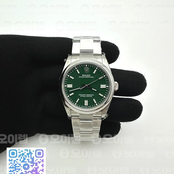 VS공장 롤렉스 오이스터퍼페츄얼 36 그린다이얼 브레이슬릿 Oyster Perpetual 126000 36mm VSF 1:1 Best Edition 904L Steel Green Dial VS3230 V2