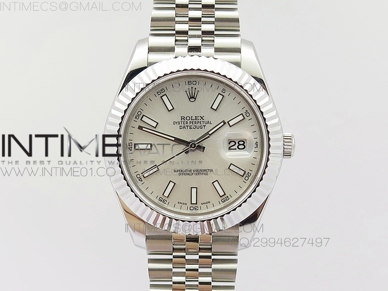 BP공장 롤렉스 데이저스트2 스틸 실버다이얼 바인덱스 Rolex DateJust2 SS&Silver Dial Bar Index 신형브레스렛
