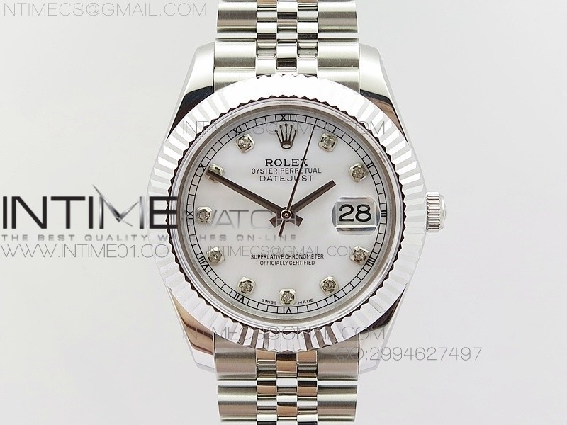 BP공장 롤렉스 데이저스트2 스틸 화이트 자개다이얼 다이아인덱스 Rolex DateJust2 SS&White MOP Dial Diamond Index 신형브레스렛