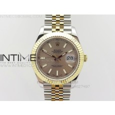 BP공장 롤렉스 데이저스트2 옐로우골드콤비 연갈색다이얼 바인덱스 Rolex DateJust2 SS&YG Light Brown Dial Bar Index 신형브레스렛
