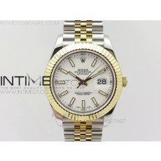 BP공장 롤렉스 데이저스트2 옐로우골드콤비 화이트다이얼 바인덱스 Rolex DateJust2 SS&YG White Dial Bar Index 신형브레스렛