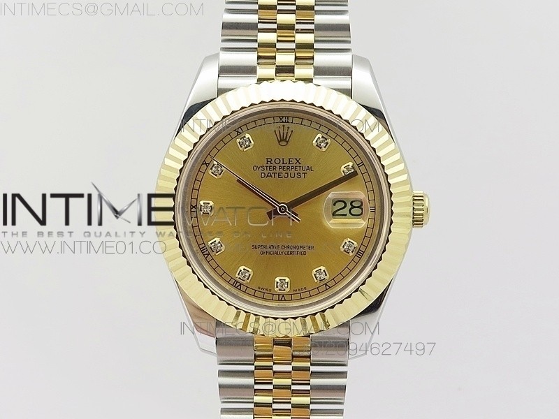 BP공장 롤렉스 데이저스트2 옐로우골드콤비 골드다이얼 텐포인트인덱스 Rolex DateJust2 SS&YG Gold Dial 10Point Index 신형브레스렛
