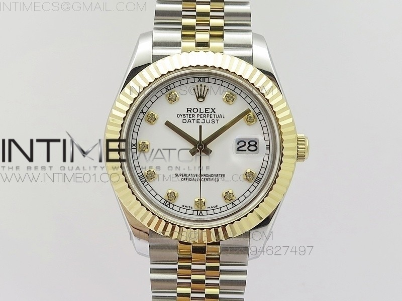 BP공장 롤렉스 데이저스트2 옐로우골드콤비 화이트다이얼 텐포인트인덱스 Rolex DateJust2 SS&YG White Dial 10Point Index 신형브레스렛