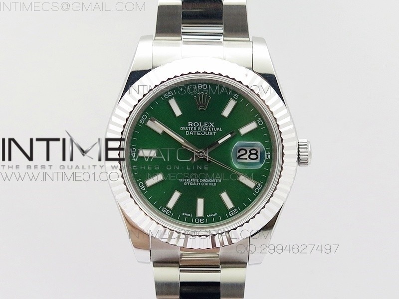 BP공장 롤렉스 데이저스트2 스틸 그린다이얼 바인덱스 Rolex DateJust2 SS Green Dial Bar Index 신형브레스렛