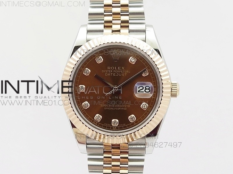 BP공장 롤렉스 데이저스트2 로즈골드콤비 브라운다이얼 텐포인트 쥬빌레브레이슬릿