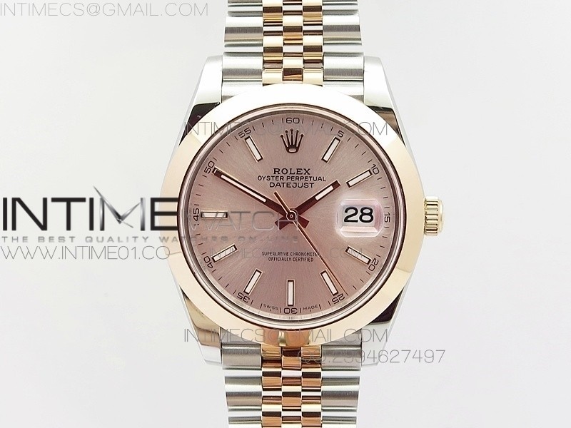 BP공장 롤렉스 데이저스트2 로즈골드콤비 돔베젤 연자주색다이얼 바인덱스 쥬빌레브레이슬릿