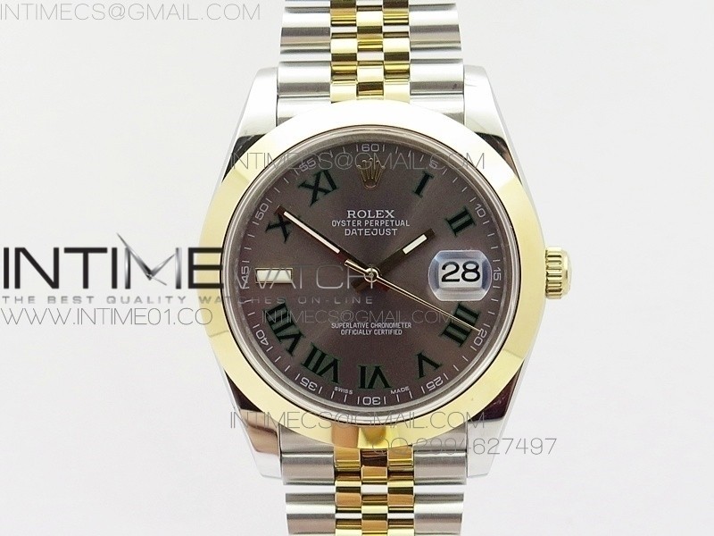 BP공장 롤렉스 데이저스트2 옐로우골드 콤비 돔베젤 그레이다이얼 로만인덱스 쥬빌레브레이슬릿