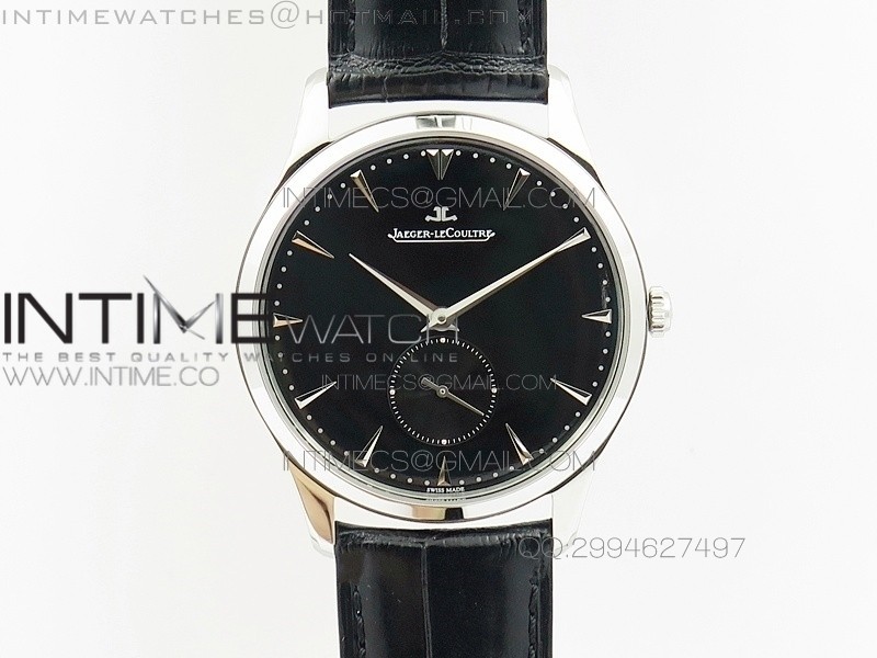 ZF공장 예거르쿨트르 울트라씬 스몰세컨즈 스틸 블랙다이얼