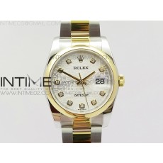 DJ공장 롤렉스 데이저스트36 옐로우골드 포금 콤비 실버컴퓨터다이얼 텐포인트리얼다이아몬드인덱스 돔베젤 오이스터브레이슬릿