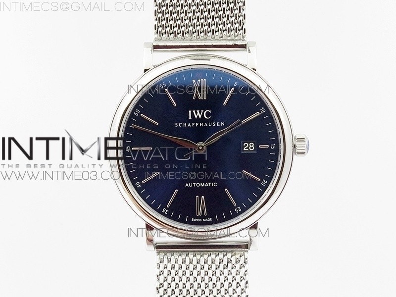 MK공장 V3 IWC 포르토피노 IW356501 스틸 블루다이얼 브레이슬릿PORTOFINO IW356501 SS BLUE DIAL ON SS BRACELET MIYOTA 9015