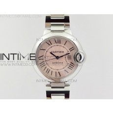 AF공장 까르띠에 발롱블루 33MM 스틸 핑크다이얼 브레이슬릿 BALLON BLEU 33MM SS PINK TEXTURED DIAL ON SS BRACELET CAL.076
