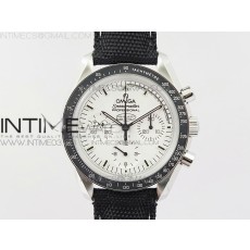 OM공장 오메가 스피드마스터 스틸 화이트스누피다이얼 블랙나일론스트랩 SPEEDMASTER SS SNOOPY WHITE DIAL ON NYLON STRAP MANUAL WINDING CHRONO MOVEMENT
