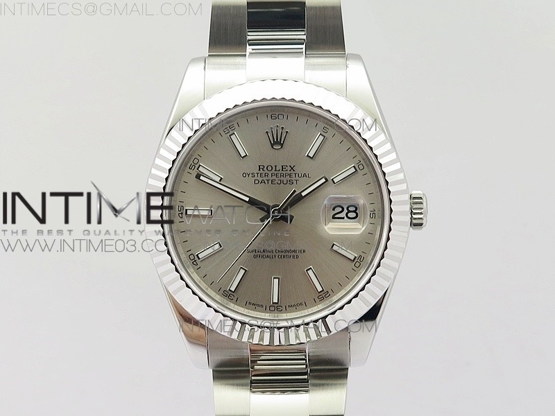 BP공장 2824무브 롤렉스 데이저스트2 41 스틸 실버다이얼 오이스터브레이슬릿 DATEJUST II 126334 41MM SS SILVER DIAL STICKS MAKERS ON OYSTER BRACELET