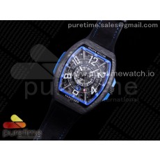 OX공장 뱅가드레이싱 카본 블루다이얼 러버스트랩 Vanguard Racing Carbon Blue Skeleton Dial on Black Rubber Strap NH35A