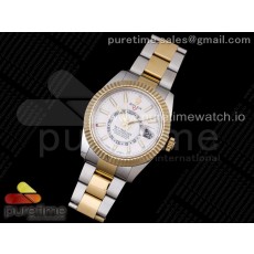 TW공장 롤렉스 스카이드웰러 옐로우골드 콤비 화이트다이얼 Skydweller SS/YG TWF Best Edition White Dial on SS/YG Bracelet A23J