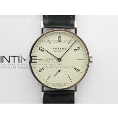 MK공장 노모스 탕고맛 화이트다이얼 가죽스트랩 Tangente 38mm MKS 1:1 Best Edition White Dial on Black Leather Strap A23J