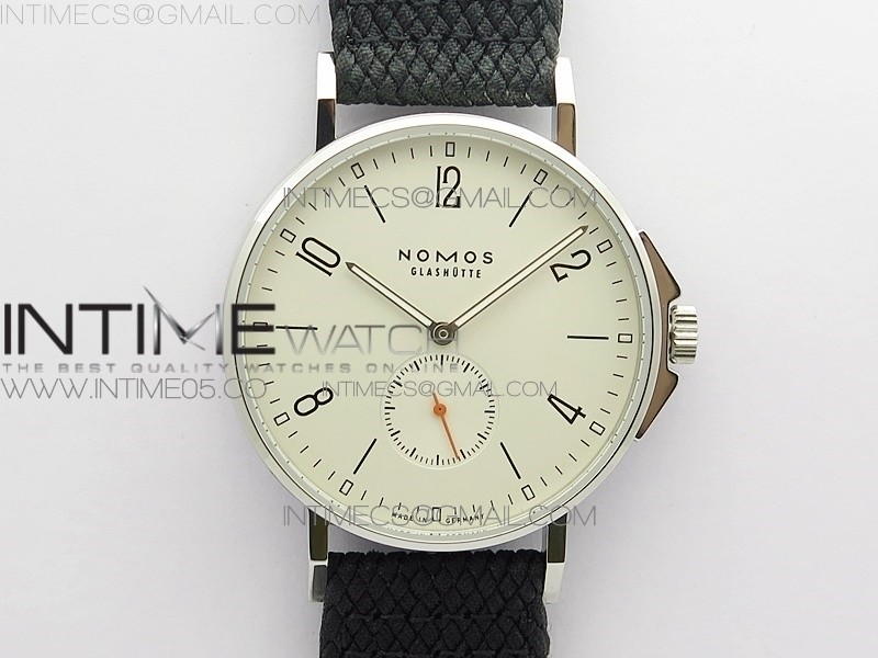 MK공장 노모스 아호이아틀란틱 화이트다이얼 나일론스트랩 Ahoi Atlantik 555 SS MKS 1:1 Best Edition White Dial On Nylon Strap Seagull movement