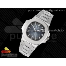 3K공장 파텍필립 노틸러스 그레이블루다이얼 브레이슬릿 Nautilus 5711/1A 3KF 1:1 Best Edition Gray Blue Textured Dial on SS Bracelet A324 Super Clone