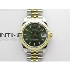 BP 롤렉스 데이저스트 31 옐로우골드콤비 그린다이얼 2813 Datejust 31mm 278273 SS/YG BP Best Edition Gray Stick Markers Dial on SS/YG Jubilee Bracelet