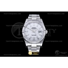 VS공장 롤렉스 데이저스트 41 화이트다이얼 플루티드베젤 오이스터브레이슬릿 3235 DJ2 41mm Oys Flt 904L SS/SS P-Wht/Stk VSF VS3235