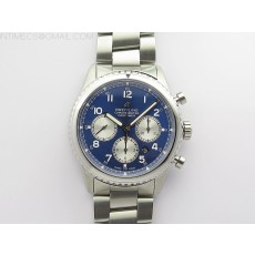 B12공장 브라이틀링 내비타이머 블루다이얼 Navitimer 8 SS B12 Best Edition Blue dial On SS Bracelet A7750