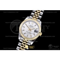 BP공장 롤렉스 레이디 데이저스트 31 옐로우골드콤비 실버다이얼 바인덱스 주빌레브레이슬릿 DJ Midsize 31mm Jub Flt YG/SS S-Wht/Stk BPF A2824