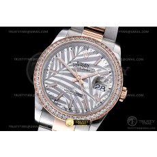 BP공장 롤렉스 데이저스트 36 로즈골드콤비 다이아몬드베젤 그레이팜다이얼 오이스터브레이슬릿 DJ 36mm Oys Diam RG/SS Grey Palm/Stk BPF A2824