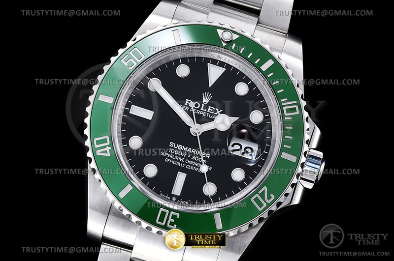 GM공장 V2 롤렉스 서브마리너 41 그린 스타벅스 브레이슬릿 Sub 126610LV 904 41mm SS/SS Blk GMF V2 VR3235