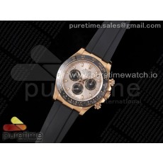 Clean공장 롤렉스 세라믹 데이토나 로즈골드금통 러버스트랩 클린 Daytona 116515 Clean 1:1 Best Edition Silver Dial RG Markers on Oysterflex Strap SA4130 V2 클린공장