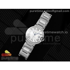 AF공장 까르띠에 발롱블루 36mm 화이트다이얼 브레이슬릿 Ballon Bleu 36mm AF 1:1 Best Edition White Dial on SS Bracelet NH05B