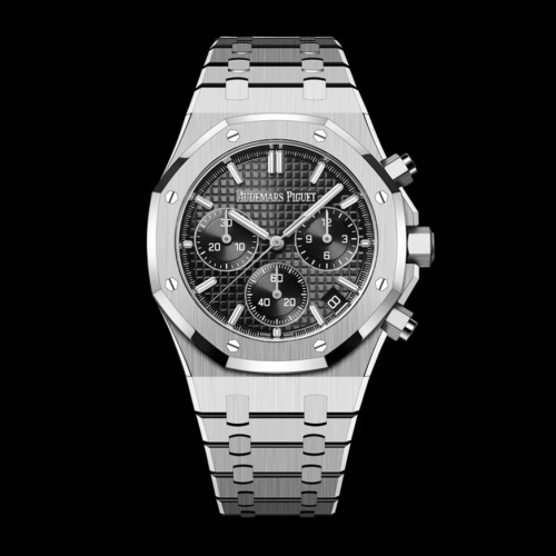 APS공장 오데마피게 로얄오크 크로노그래프 스틸 블랙다이얼 브레이슬릿 26240 V2 Royal Oak Chrono 26240 SS APSF 1:1 Best Edition Black Dial on SS Bracelet SA4401 Super Clone