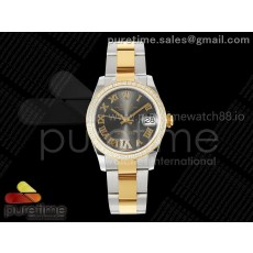 AR공장 롤렉스 레이디 데이저스트 31 옐로우골드콤비 그레이다이얼 로만인덱스 다이아몬드베젤 오이스터브레이슬릿 DateJust 31 SS/YG ARF 1:1 Best Edition Gray Roman Dial Diamonds Bezel on Oyster Bracelet ETA2688