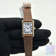 F1공장 까르띠에 탱크 루이 스몰 로즈골드금통 가죽스트랩