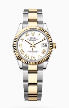 AR공장 롤렉스 레이디 데이저스트 31 옐로우골드콤비 화이트다이얼 로만인덱스 오이스터브레이슬릿