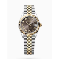 AR공장 롤렉스 레이디 데이저스트 31 옐로우골드콤비 브라운다이얼 로만인덱스 쥬빌레브레이슬릿