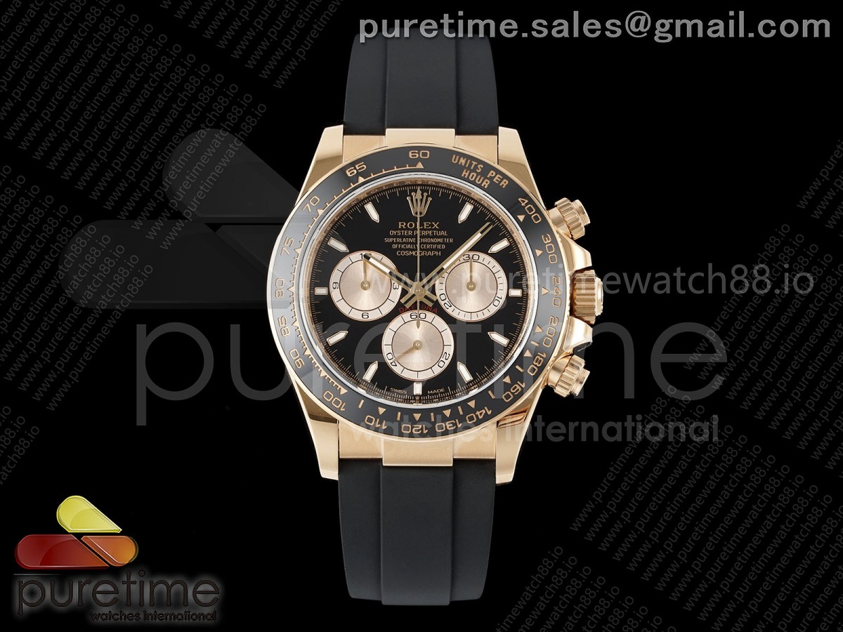 VS공장 롤렉스 데이토나 로즈골드금통 블랙다이얼 러버스트랩 텅스텐 Daytona 126515 VSF 1:1 Best Edition Black/RG Dial on Oysterflex Strap VS4131 V2 (Weighted)