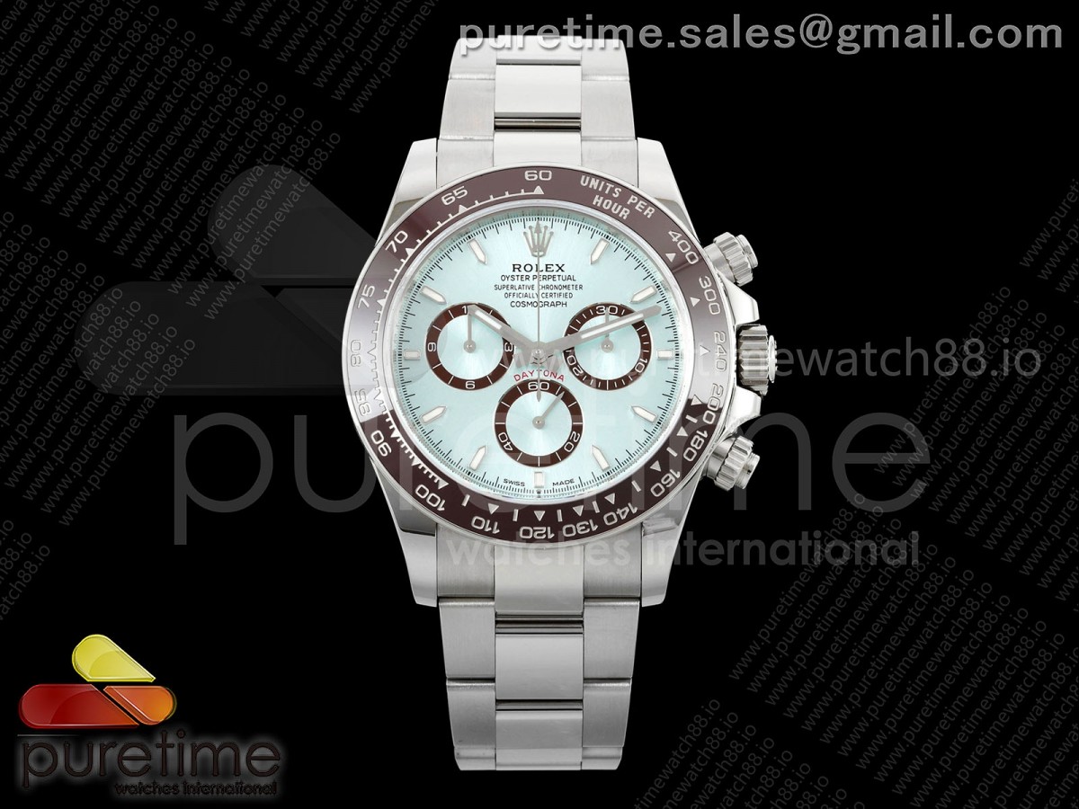 VS공장 롤렉스 데이토나 아이스다이얼 브레이슬릿 텅스텐 Daytona 126506 VSF 1:1 Best Edition 904L Steel Ice Blue Dial on SS Braclet VS4131 V2 (Weighted)