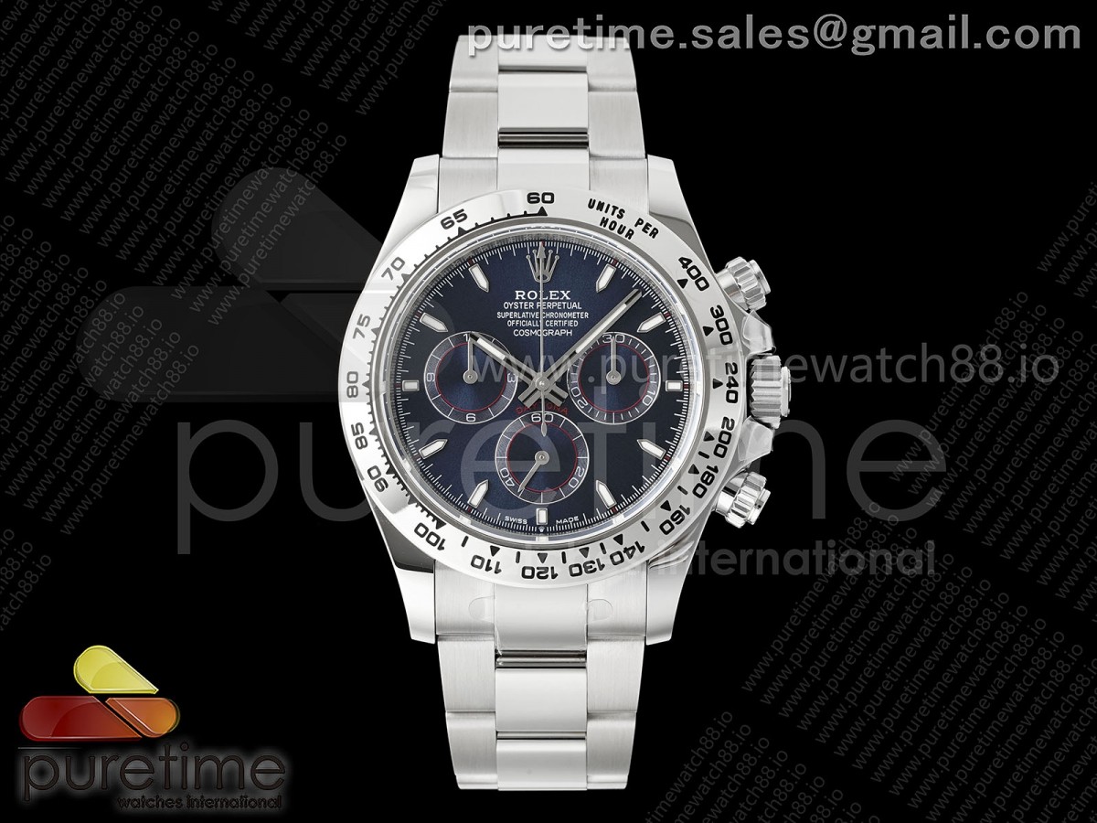 APS공장 롤렉스 데이토나 스틸 블루다이얼 브레이슬릿 2025 Daytona 126509 APSF 1:1 Best Edition Blue Dial on SS Bracelet SH4131