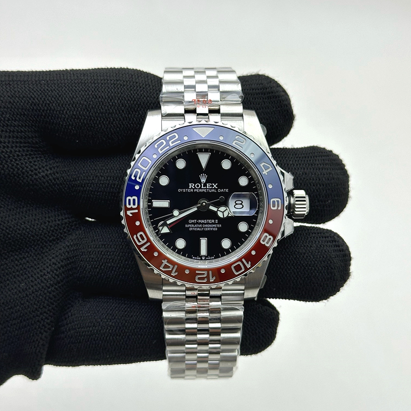 국내배송!! VS공장 롤렉스 GMT마스터2 펩시 스틸 레드블루베젤 쥬빌레브레이슬릿 3285 v1 (고유번호 os174)