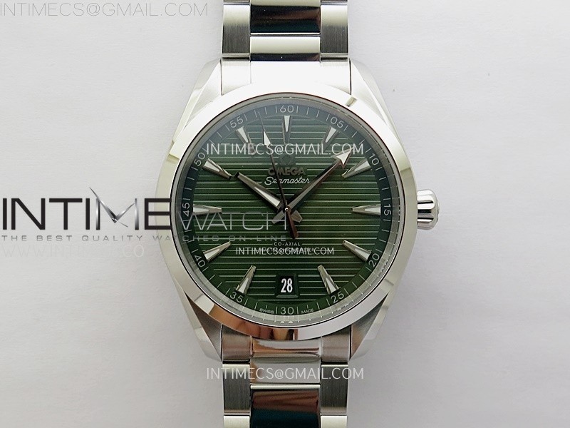 N1공장 오메가 씨마스터 아쿠아테라 150m 그린다이얼 브레이슬릿 Aqua Terra 150M Master Chronometers N1F Best Edition Green Dial on SS Bracelet A8900