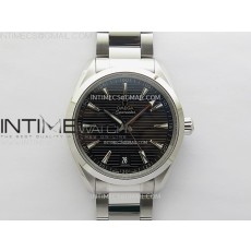 N1공장 오메가 씨마스터 아쿠아테라 150m 블랙다이얼 브레이슬릿 Aqua Terra 150M Master Chronometers N1F Best Edition Black Textured Dial on SS Bracelet A8900