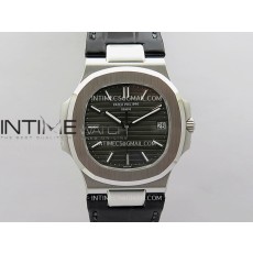 [26.01 UP] DD공장 파텍필립 노틸러스 5711 스틸 그레이다이얼 가죽스트랩 텅스텐 Nautilus 5711 Gain Weight DDF 1:1 Best Edition Gray Textured Dial On Black Leather Strap Super Clone DD324