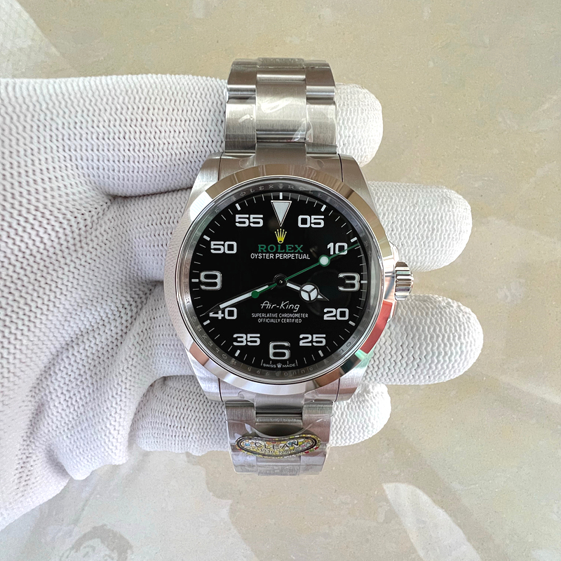 국내배송!! Clean공장 롤렉스 에어킹 블랙다이얼 브레이슬릿 (고유번호 WC72)